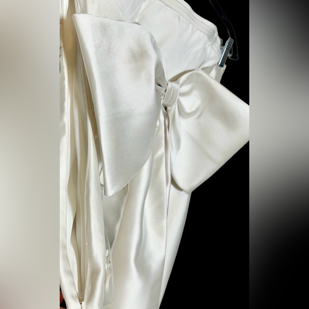 ALFRED SUNG D856 Maxi Dress in Ivory - Picture 9 of 14